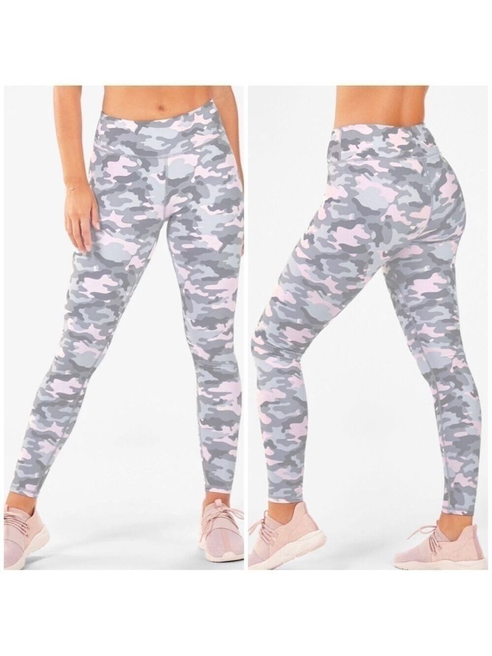Fabletics Mid Rise Printed Opal Camo Leggings